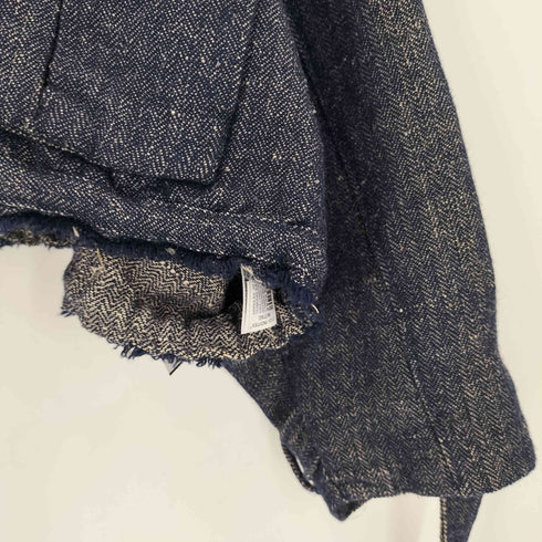 ザラ ZARA クロップドツイードハイネックジャケット レディース import:L