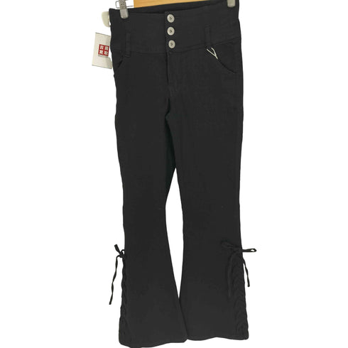 ナイスクラップ NICE CLAUP 25AW【脚長効果抜群◎】サイドレースUPセミフレアデニム レディース JPN:M