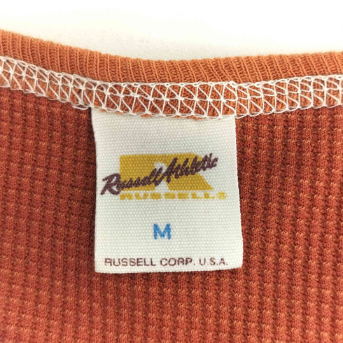 ラッセルアスレチック RUSSELL ATHLETIC 復刻 金タグ プリント サーマル カットソー メンズ M