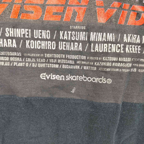 エビセンスケートボーズ Evisen skateboards SPOT ITEM EVISEN VIDEO S/S TEE スポットアイテム ビデオ 半袖 Tシャツ メンズ
