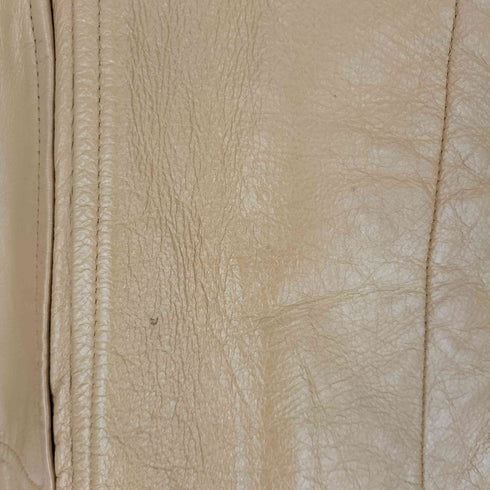 real leather リアルレザー 本革 ボタン ジャケット レディース