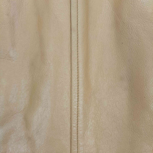 real leather リアルレザー 本革 ボタン ジャケット レディース