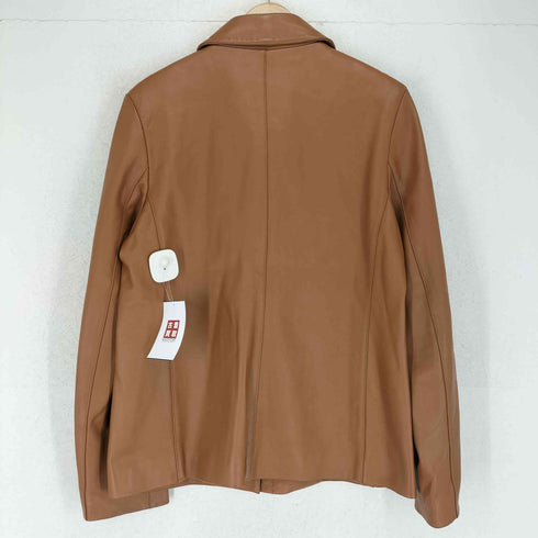 ZENITH ゼニス real leather リアルレザー 本革 比翼 ジップ ジャケット レディース 88