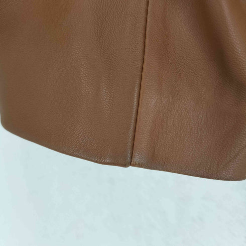 ZENITH ゼニス real leather リアルレザー 本革 比翼 ジップ ジャケット レディース 88