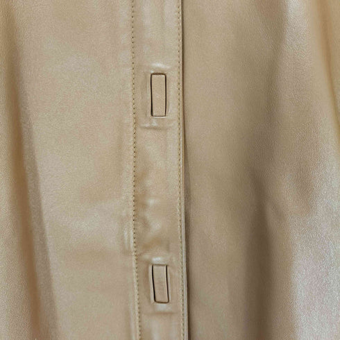 ZENITH ゼニス real leather リアルレザー 本革 比翼 ジップ ジャケット レディース 88