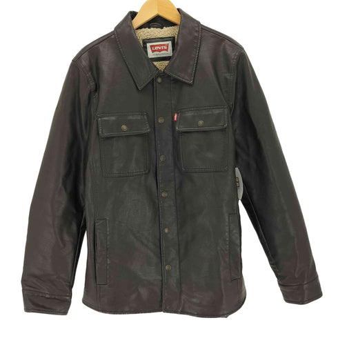 リーバイス Levis 裏ボア フェイクレザージャケット メンズ import:S