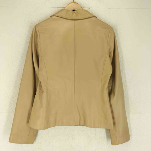 VOYAGE DE RITA ボヤージュ ド リタ lamb leather ラムレザー 羊革 2B テーラード ジャケット レディース 38