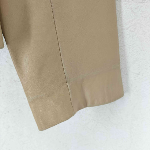 VOYAGE DE RITA ボヤージュ ド リタ lamb leather ラムレザー 羊革 2B テーラード ジャケット レディース 38
