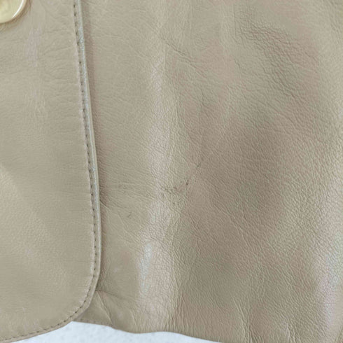 VOYAGE DE RITA ボヤージュ ド リタ lamb leather ラムレザー 羊革 2B テーラード ジャケット レディース 38