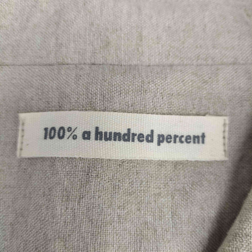 100% a hundred percent リネン ステンカラーコート レディース FREE