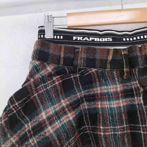 フラボア FRAPBOIS クレイジーパターン チェック ウール スカート レディース JPN:0