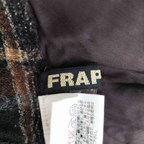 フラボア FRAPBOIS クレイジーパターン チェック ウール スカート レディース JPN:0