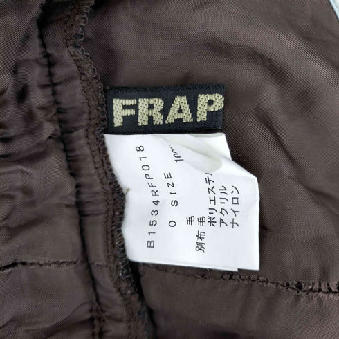 フラボア FRAPBOIS レイヤード チェック ウール スカート レディース JPN:0