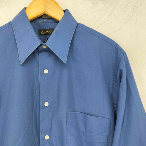 アロー ARROW MADE IN USA 襟芯 ポプリンシャツ メンズ JPN:M