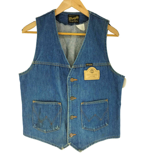 ラングラー Wrangler 80S USA製 デニムベスト メンズ