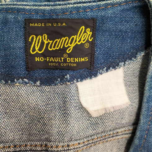 ラングラー Wrangler 80S USA製 デニムベスト メンズ