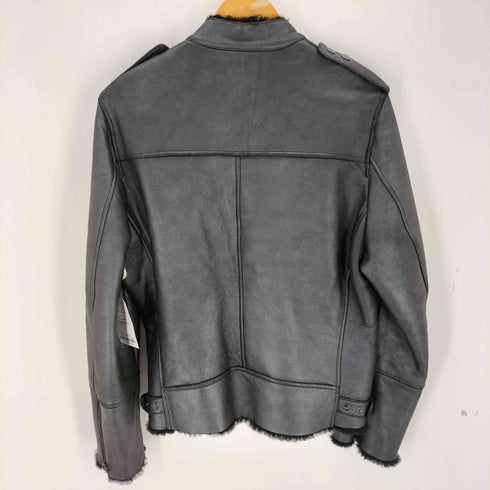 メイルアンドコー MALE & Co. ラムレザー ラムスキン ファー ライダースジャケット メンズ JPN:M