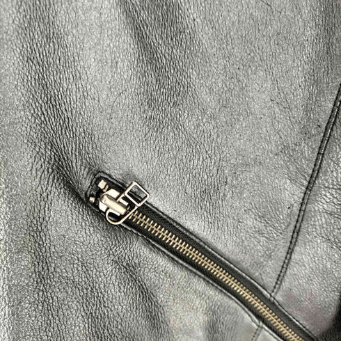 メイルアンドコー MALE & Co. ラムレザー ラムスキン ファー ライダースジャケット メンズ JPN:M