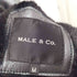 メイルアンドコー MALE & Co. ラムレザー ラムスキン ファー ライダースジャケット メンズ JPN:M