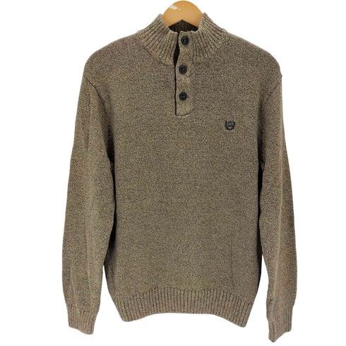 チャップス CHAPS ハーフボタン エルボーパッチ セーター メンズ JPN:XL