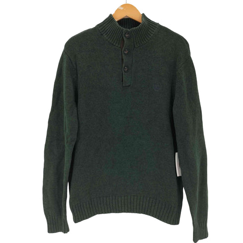チャップス CHAPS ハーフボタン エルボーパッチ セーター メンズ JPN:M