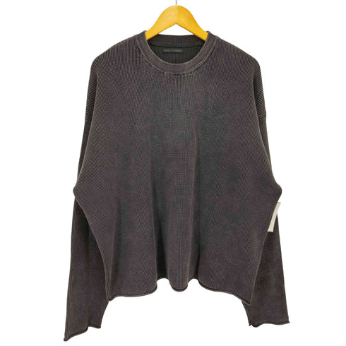 ザラ ZARA ピグメント 加工 テクスチャー ワッフル セーター メンズ import:XL