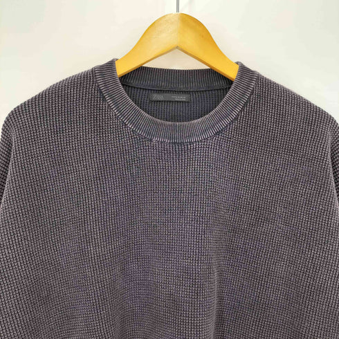ザラ ZARA ピグメント 加工 テクスチャー ワッフル セーター メンズ import:XL