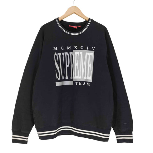 シュプリーム Supreme 17AW Team crewneck チーム クルーネック スウェット トレーナー メンズ L
