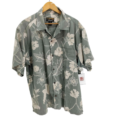 パタロハ pataloha 黒タグ ポルトガル製 OVER ボタニカル アロハシャツ メンズ import:XL