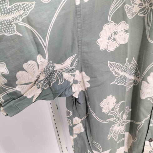 パタロハ pataloha 黒タグ ポルトガル製 OVER ボタニカル アロハシャツ メンズ import:XL