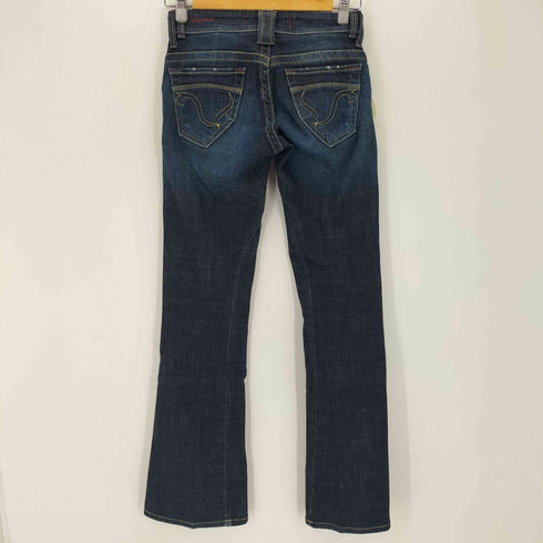 サムシング SOMETHING VIENUS JEAN ビーナスジーン ローライズ ヒップ刺繍 ウォッシュドフレアデニム Y2K レディース 27
