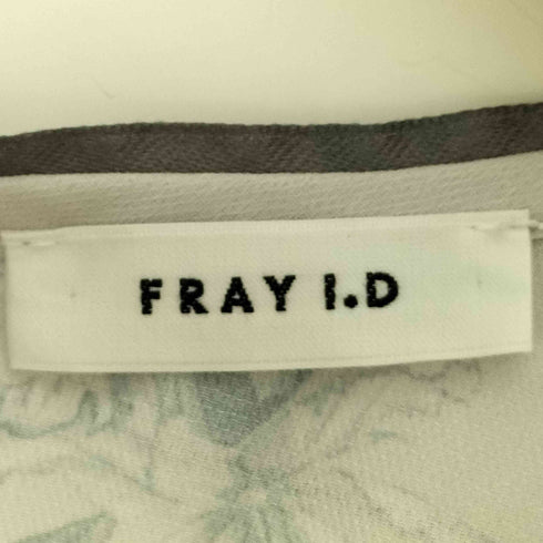 フレイアイディー FRAY I.D 24ss サテンパイピングプリントシフォンワンピース レディース JPN:1