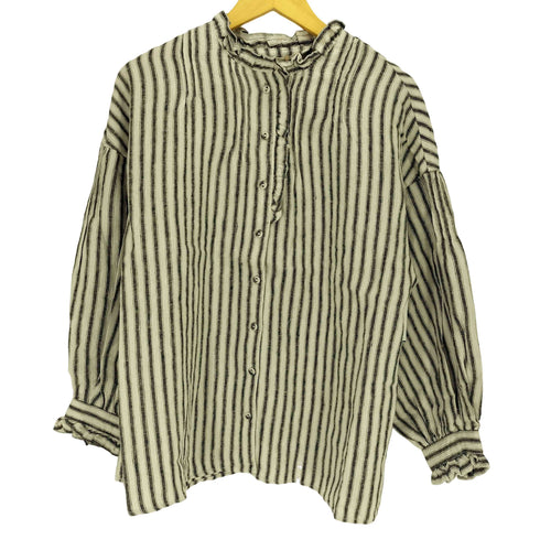 サマンサモスモス samansa Mos2 【Slow Linen】フリルピンタックブラウス レディース FREE