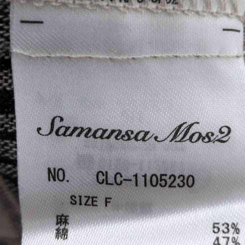 サマンサモスモス samansa Mos2 リネン混前後2wayワンピース レディース FREE