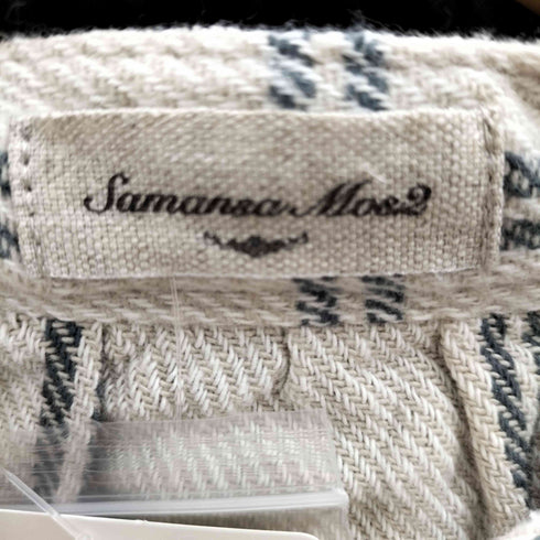 サマンサモスモス samansa Mos2 スタンドレースチェックワンピース レディース FREE