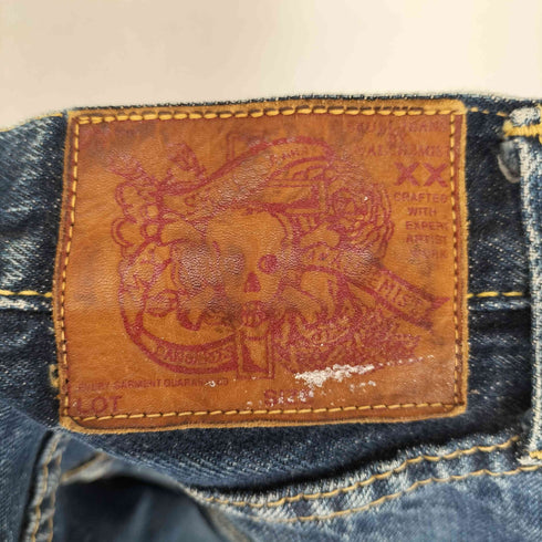 スカルジーンズ SKULL JEANS 赤耳 ボタンフライ デニムパンツ メンズ