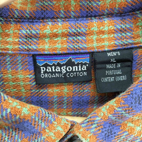 パタゴニア patagonia 1997年 ポルトガル製 Heavy Flannel Shirt ヘビー フランネル シャツ メンズ import:XL