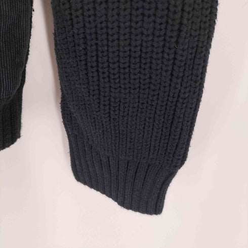 ペリーエリス PERRY ELLIS PREMIUM ニット切替 ジップアップ ニットブルゾン メンズ L