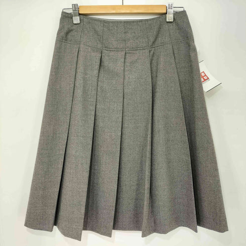 マーガレットハウエル MARGARET HOWELL ウール100 2B ピークドラペル シングル テーラードジャケット + スカート セットアップ レディース 1