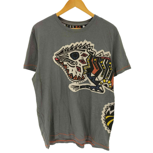 デシグアル Desigual 大柄ワッペン半袖Tシャツ メンズ import:L