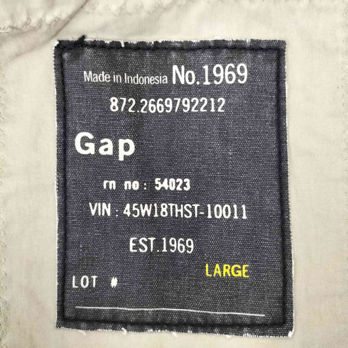 ギャップ Gap 00s ジップアップ ギミック スタンドカラー ジャケット メンズ L