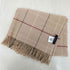 バーバリーロンドン BURBERRY LONDON ウール チェック フリンジ 大判マフラー レディース
