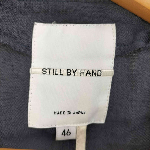 スティルバイハンド STILL BY HAND リネン100 ノーカラージャケット メンズ 46