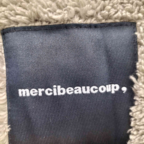 メルシーボークー mercibeaucoup ノーカラーフリースジャケット レディース JPN:1
