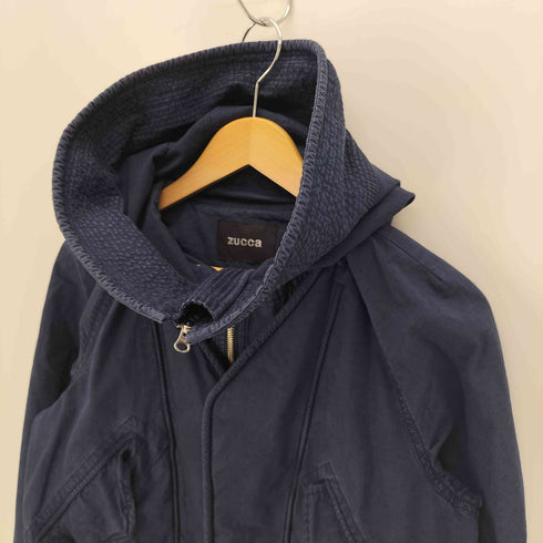 ズッカ ZUCCa 製品染め ダブルジップ ミリタリージャケット コート メンズ JPN:M