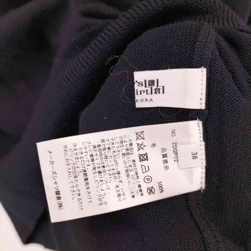 カマクラシャツ 鎌倉シャツ ハイゲージウールタートルネックニット レディース 38