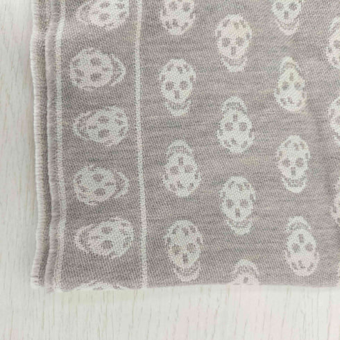 アレキサンダーマックイーン Alexander McQueen イタリア製 スカル フリンジ マフラー レディース