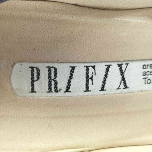 PRIFIX レザー クロスデザイン パンプス レディース JPN:24