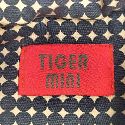 TIGER MINI 裏地総柄 デニム中綿ベスト Y2K レディース