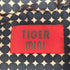 TIGER MINI 裏地総柄 デニム中綿ベスト Y2K レディース